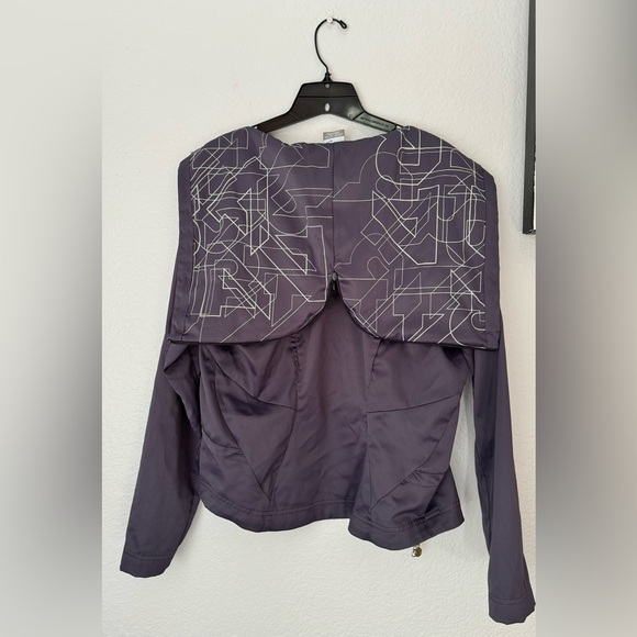 Vintage 1993 Nike Purple Track Suit.  Jacket/Hoodie Size 8-10 & Size 4-6 Capri - Picture 3 of 16